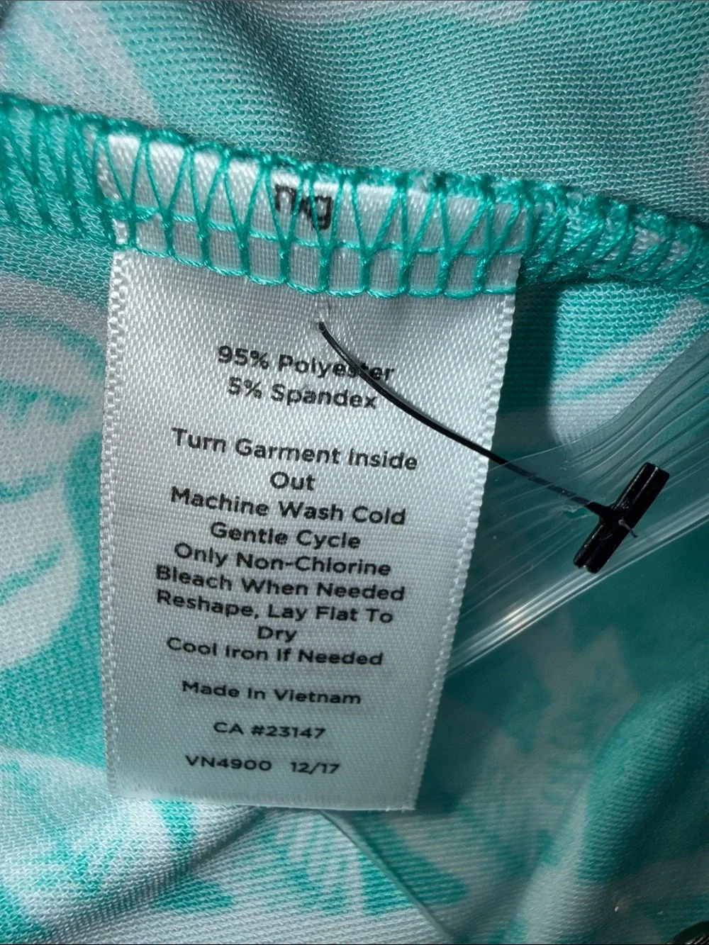 Talbots Green and White Hawaiian Floral Slinky Knit Maxi Dress NWT Size Large - Picture 7 of 8